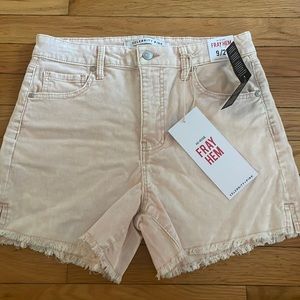 NWT Celebrity Pink Hi-Rise Fray Hem Shorts Size 9/29